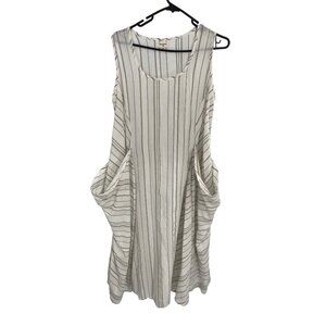 WORLD MARKET OVERSIZED LAGENLOOK FRONT POCKET SLEEVELESS SIZE S/M